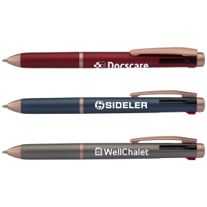 Stylo Trio Or Rose multi-encre  (+Colour Jet)