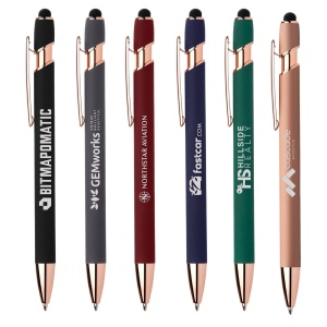 Prince Softy Rose Gold Stylo Gel avec Stylet (+Gravure Laser (Impression 2ème face))