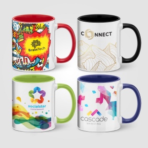 SimpliColour - 355 ml Tasse en céramique avec ColourPop (+Sérigraphie)
