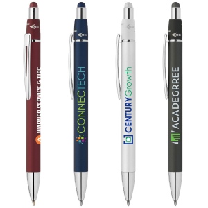 Orbit Spinner Stylo en métal chromé avec stylet (+Gravure Laser)