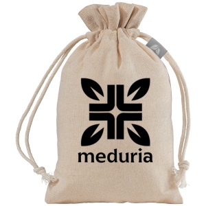 Sac cadeau en coton recyclé de 105 g/m² (petit) (+Transfert)