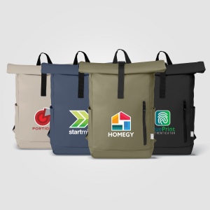 Malmö - Sac à dos recyclé imperméable à roulettes (+Transfert)