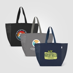 Sac Toronto fourre-tout en coton recyclé à motif chevron - 225 gsm (+Transfert)