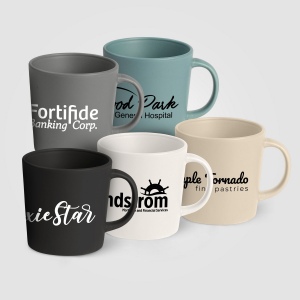 Madison - Mug en céramique matte glacée 355 ml (+Sérigraphie)