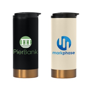 Astrid - 385 ml Tumbler en acier inoxydable à double paroi (+Sérigraphie)