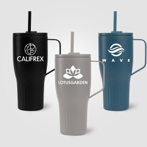 Gobelet Majesty à couvercle étanche en acier inoxydable recyclé - 890 ml (+Gravure Laser)