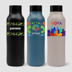 Gourde Majesty en acier inoxydable recyclé - 600 ml (+Colour Jet)