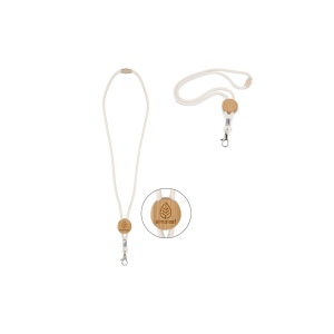 Cotton round cord lanyard