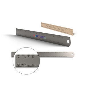 REGLET PRECISION INOX 170x15 mm AVEC TROU DE SUSPENSION