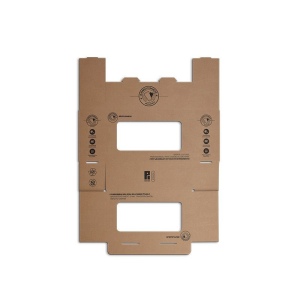 BOITE CARTON AVEC FENETRE LIVREE A PLAT POUR 3 OU 6 PICUP30