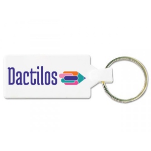 PORTE CLES RECTANGLE 55x28 mm (anneau 25 mm)