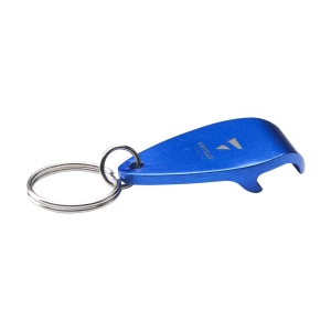Décapsuleur en aluminium recyclé et porte-clés