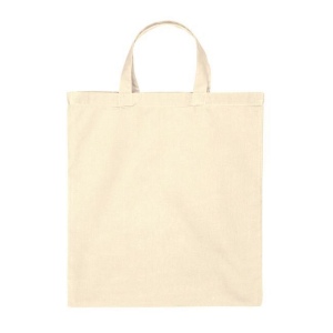 Sac de transport en coton à poignées courtes OEKO-TEX®