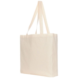 Sac de transport en coton à soufflets OEKO-TEX®