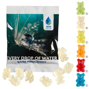 Oursons premium unicolores, 20 g, sachet compostable