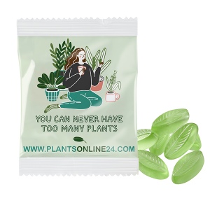 Gommes de fruits PERSONNALISÉES, 20 g, sachet compostable