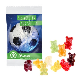 Gommes de fruits STANDARD, VEGAN, 15 g, sachet compostable