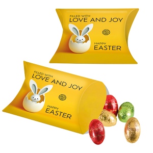 Pochette berlingot publicitaire avec Œufs de Ferrero Küsschen
