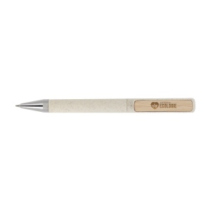Stylo paille de ble/ bambou (+Gravure laser LA21)
