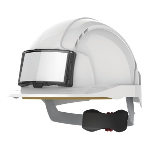Casque de sécurité EVOLite® avec porte badge, ventilé, serrage crémaillère