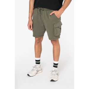 Short cargo écoresponsable délavé French Terry homme