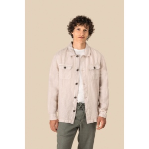 Surchemise délavée en lin homme