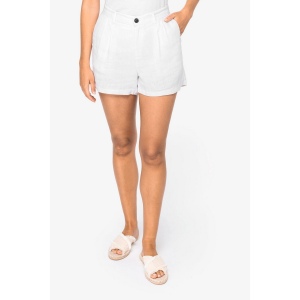 Short en lin femme