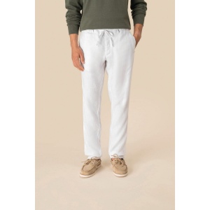 Pantalon délavé en lin homme