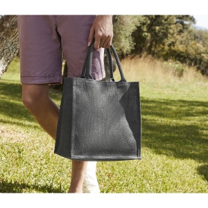 Grand sac en toile de jute