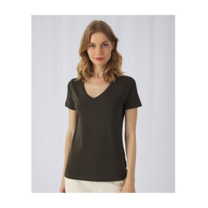 Tee-shirt femme col v en coton bio