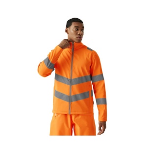 Veste softshell 2 couches haute visibilité