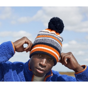 Bonnet avec pompon pour supporters