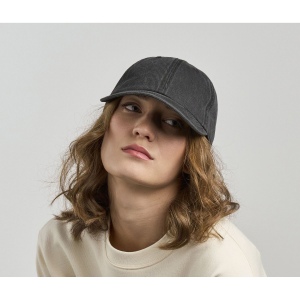 Casquette 6 pans mid visor délavée