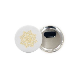 Badge AIMANTÉ - Rectangle Finition Brillant 45 x 68 mm