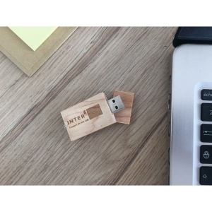 Clé USB SQUARE Bois 8 GO