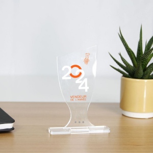 Trophée en plexiglas COUPE - France 3 mm