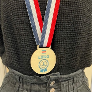 Médaille made in France ronde - 50 mm