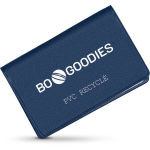 Porte-carte 2 vues en pvc recyclé - PUHT sérigraphie 1 couleur 1 face