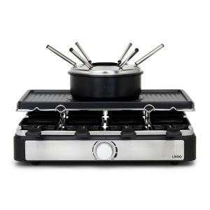 Raclette, fondue et crêpes 8 personnes