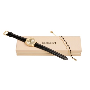 Parure Cacharel Noir (montre & bracelet)