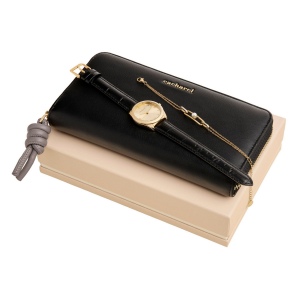 Parure Cacharel (portefeuille voyage, montre & bracelet)
