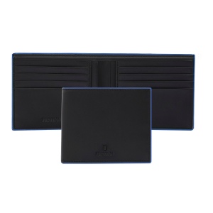 Portefeuille Noir Edition Bleu