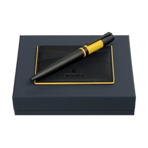 Parure Festina Jaune (stylo bille & porte-cartes)