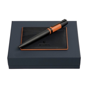 Parure Festina Orange (stylo bille & porte-cartes)
