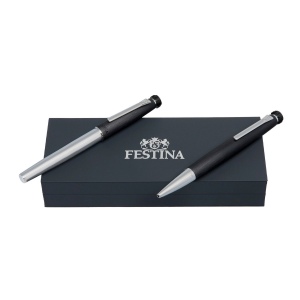 Parure Festina Chrome Noir (stylo bille & stylo roller)