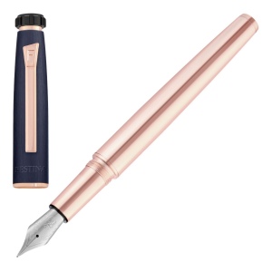 Stylo plume Chronobike Rose Doré Marine