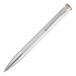 Stylo bille Mademoiselle Rainbow Argent