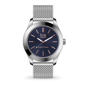 ICE steel solar Argent Bleu Foncé Milanese