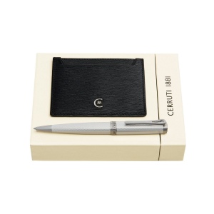 Parure CERRUTI 1881 (stylo bille & porte-cartes)