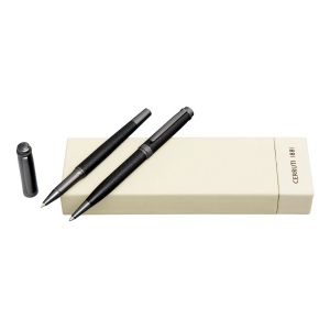 Parure Belgravia Noir (stylo bille & stylo roller)